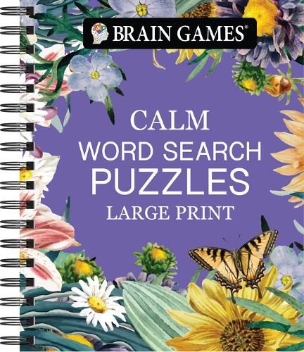 Cover image for Brain Games - Calm: Word Search - Large Print