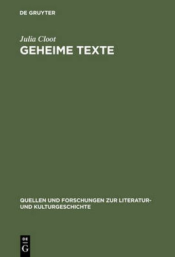 Cover image for Geheime Texte