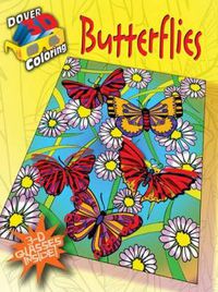 Cover image for 3-D Coloring Book - Butterflies