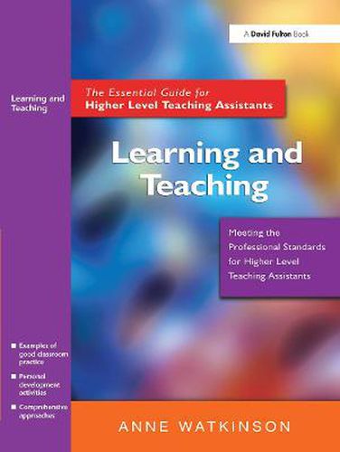 Cover image for Learning and Teaching: The Essential Guide for Higher Level Teaching Assistants