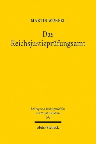 Cover image for Das Reichsjustizprufungsamt