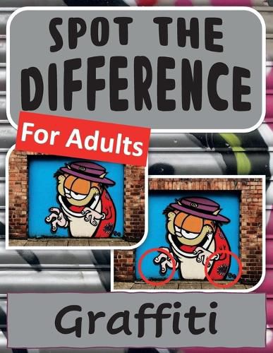 Cover image for Spot the Difference Book for Adults - Graffiti