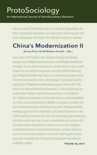 Cover image for China's Modernization II: ProtoSociology Volume 29