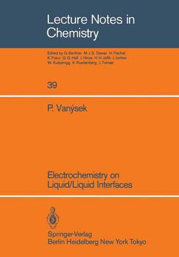 Cover image for Electrochemistry on Liquid/Liquid Interfaces