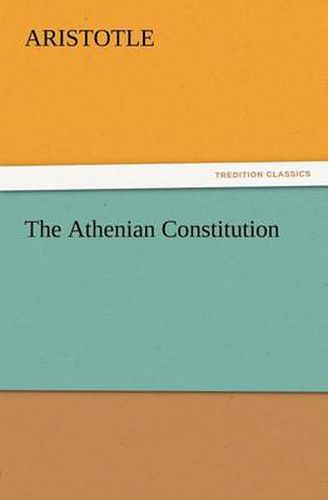 Cover image for The Athenian Constitution