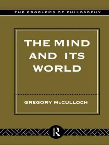 Cover image for The Mind and Its World