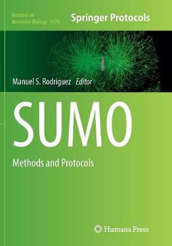 Cover image for SUMO: Methods and Protocols