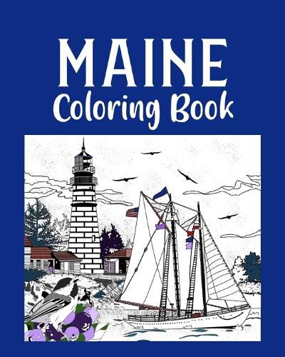 Cover image for Maine Coloring Book