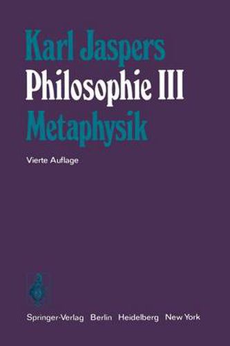 Cover image for Philosophie: III Metaphysik