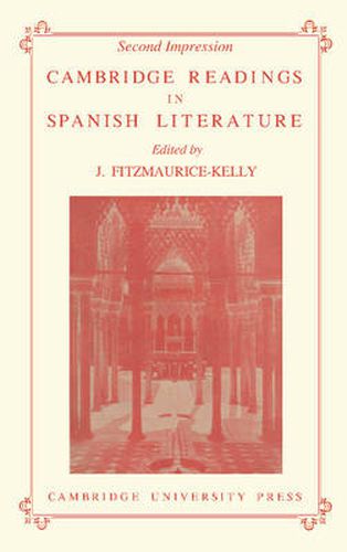 Cover image for Cambridge Readings in Spanish Literature