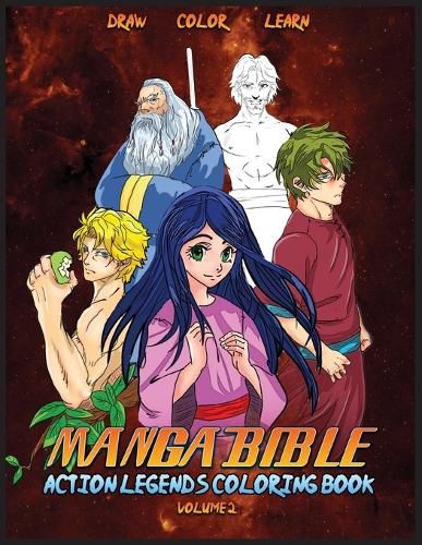 Cover image for Manga Bible Action Legends Vol 2: Coloring Book