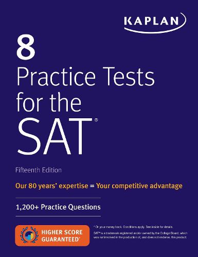 Cover image for 8 Practice Tests for the SAT: 1,200+ SAT Practice Questions