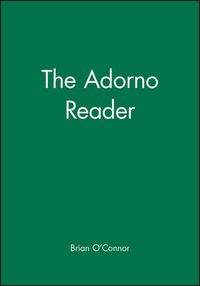 Cover image for The Adorno Reader