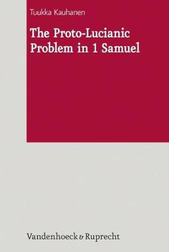 Cover image for The Proto-Lucianic Problem in 1 Samuel