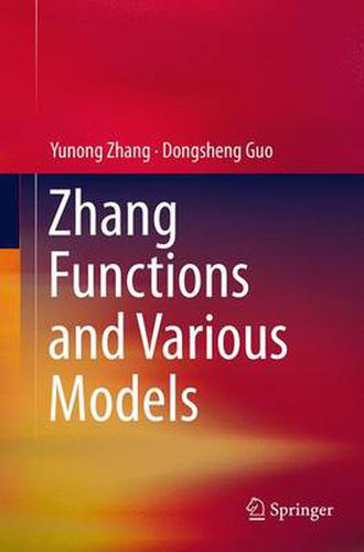 Cover image for Zhang Functions and Various Models