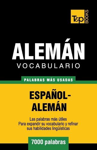 Cover image for Vocabulario espanol-aleman - 7000 palabras mas usadas