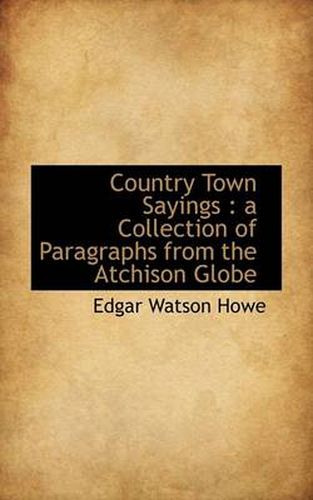 Cover image for Country Town Sayings