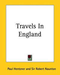 Cover image for Travels In England