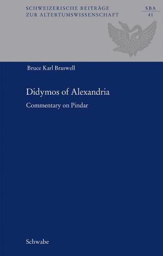Cover image for Didymos of Alexandria: Commentary on Pindar