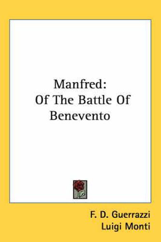 Cover image for Manfred: Of the Battle of Benevento