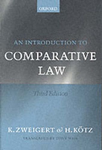 Cover image for An Introduction to Comparative Law