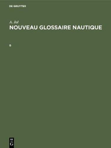 Cover image for Nouveau glossaire nautique