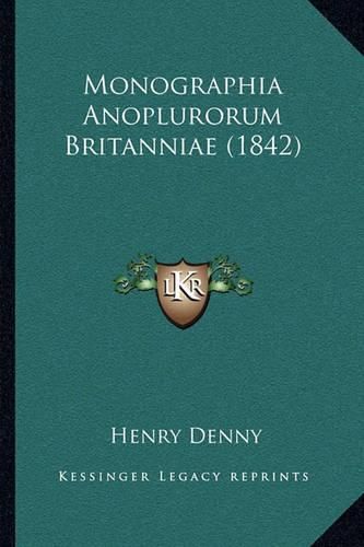Cover image for Monographia Anoplurorum Britanniae (1842)