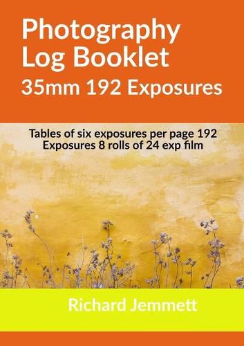 Cover image for Photography Log Booklet 35mm 192 Exposures