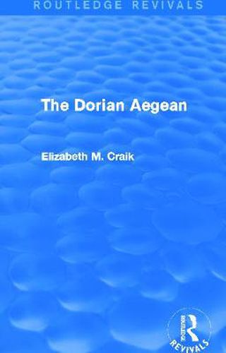 Cover image for The Dorian Aegean (Routledge Revivals)