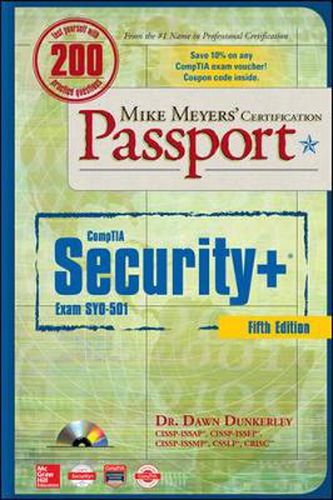 Cover image for Mike Meyers' CompTIA Security+ Certification Passport, Fifth Edition  (Exam SY0-501)