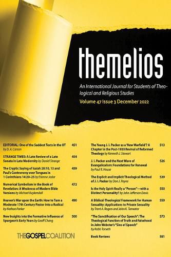 Cover image for Themelios, Volume 47, Issue 3