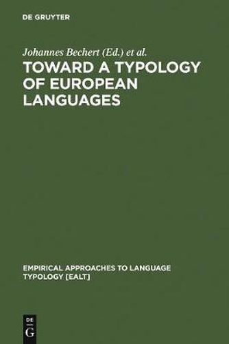 Cover image for Toward a Typology of European Languages