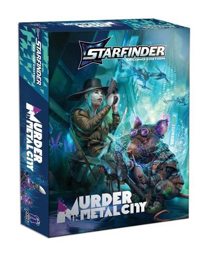 Cover image for Starfinder Murder in Metal City Deluxe Adventure (S2)