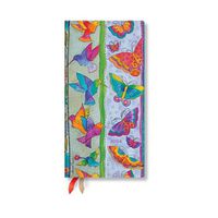 Cover image for Hummingbirds & Flutterbyes (Playful Creations) Slim 12-month Dayplanner 2024