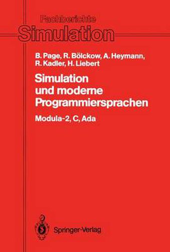 Simulation und moderne Programmiersprachen: Modula-2, C, Ada