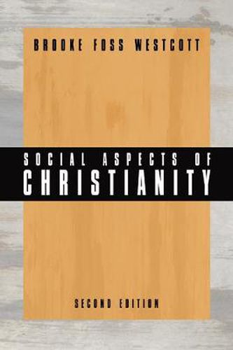 Cover image for Social Aspects of Christianity