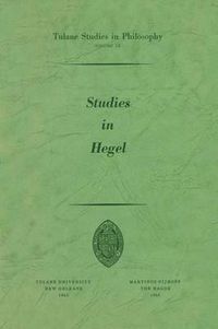 Cover image for Studies in Hegel: Reprint 1960
