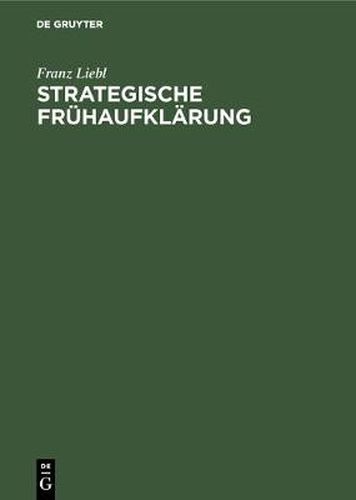 Cover image for Strategische Fruhaufklarung