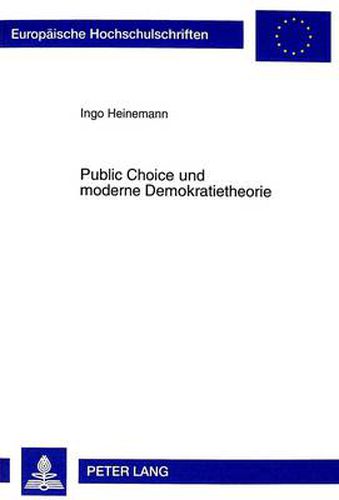 Cover image for Public Choice Und Moderne Demokratietheorie