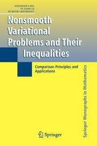 Cover image for Nonsmooth Variational Problems and Their Inequalities: Comparison Principles and Applications