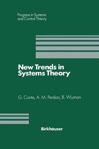 Cover image for New Trends in Systems Theory: Proceedings of the Universita di Genova-The Ohio State University Joint Conference, July 9-11, 1990