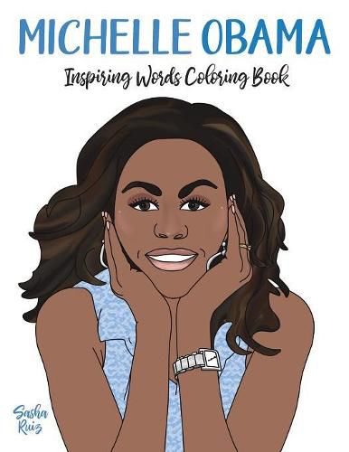 Cover image for Michelle Obama Inspiring Words Coloring Book