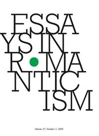 Cover image for Essays in Romanticism, Volume 27.1 2020