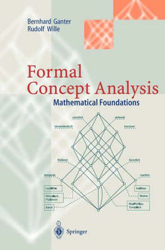 Cover image for Formal Concept Analysis: Mathematical Foundations