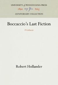 Cover image for Boccaccio's Last Fiction: Il Corbaccio