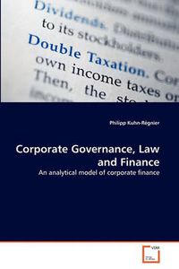 Cover image for Corporate Governance, Law and Finance