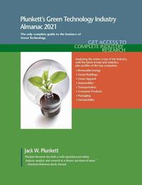 Cover image for Plunkett's Green Technology Industry Almanac 2021