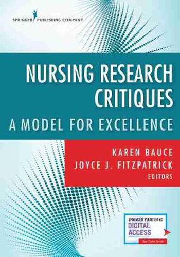 Cover image for Nursing Research Critiques: A Model for Excellence