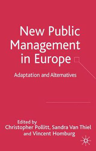 Cover image for New Public Management in Europe: Adaptation and Alternatives