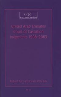 Cover image for United Arab Emirates Court of Cassation Judgments 1998 - 2003